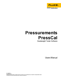 Thumbnail of document Manual - P3100 Hydraulic Deadweight Testers